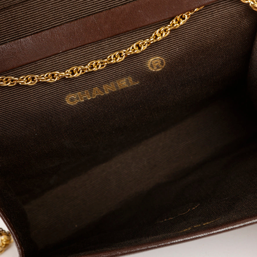 Vintage Mini Lock Brown Lambskin