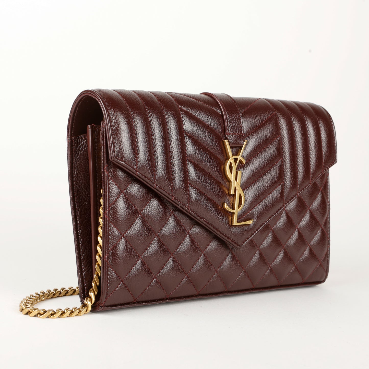 Wallet on Chain, Bordeaux Calfskin