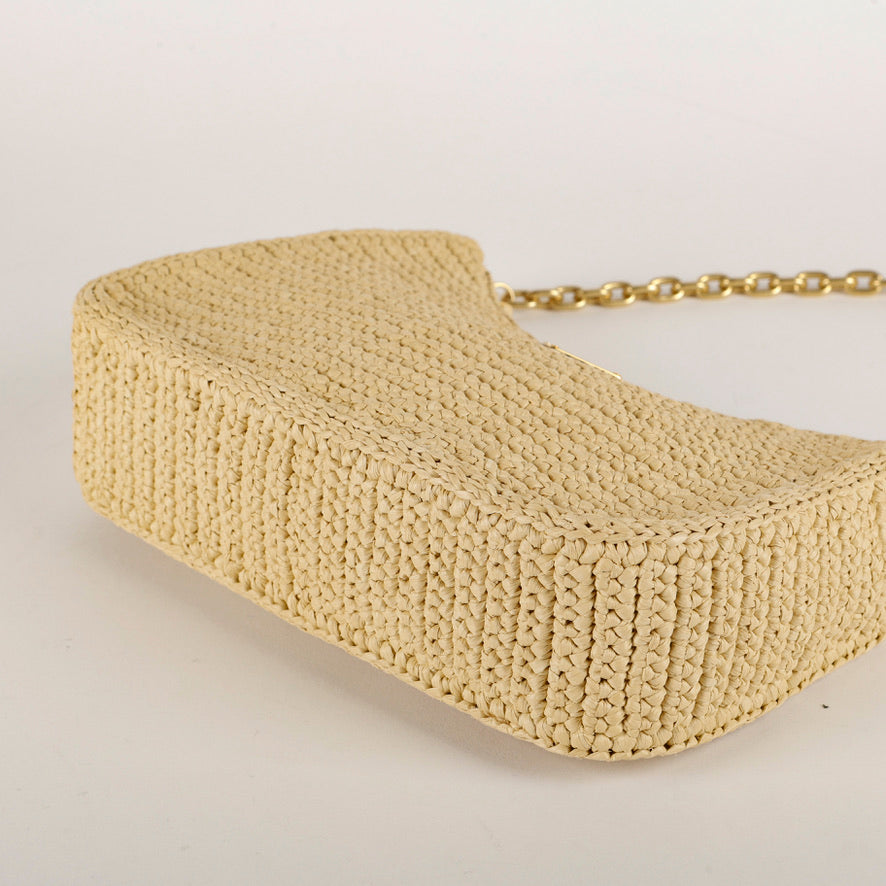 2005 Re-Edition, Small Raffia Crossbody