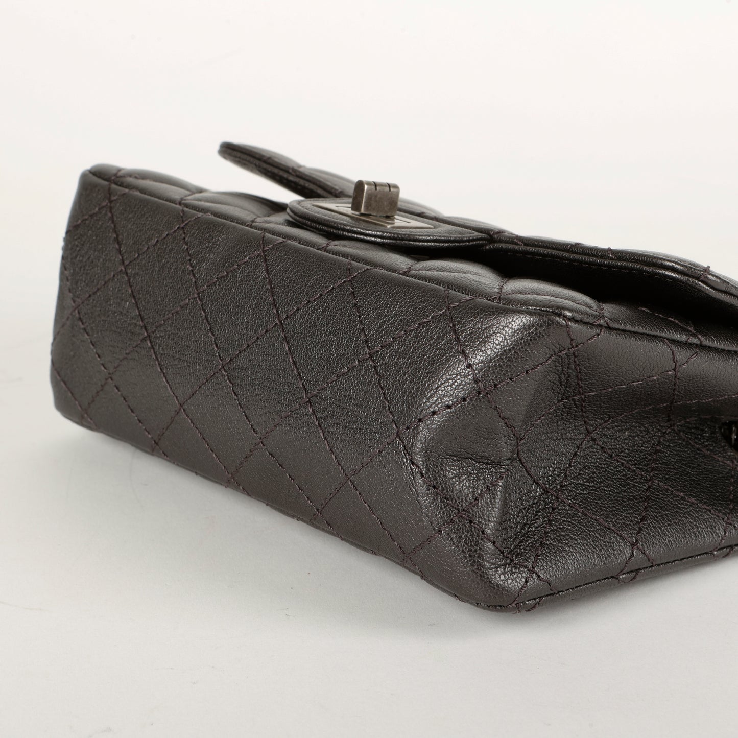 Mini 2.55 Reissue Grey Aged Calfskin 10733