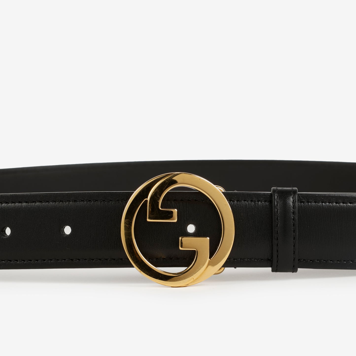 Interlocking G Belt, Black Size 105 (11282)