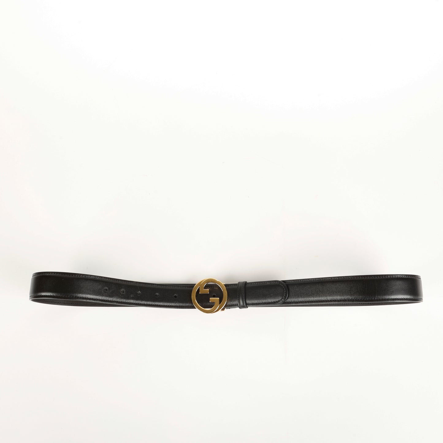 Interlocking G Belt, Black Size 105 (11282)