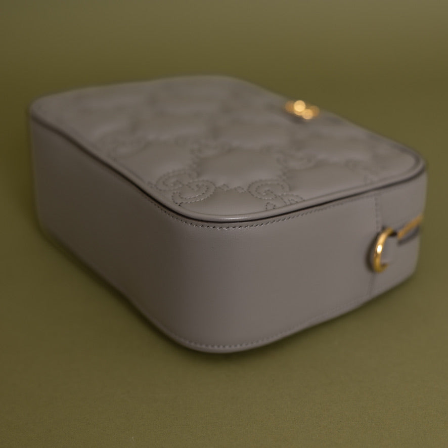 Matelasse Camera Bag, Grey 9710