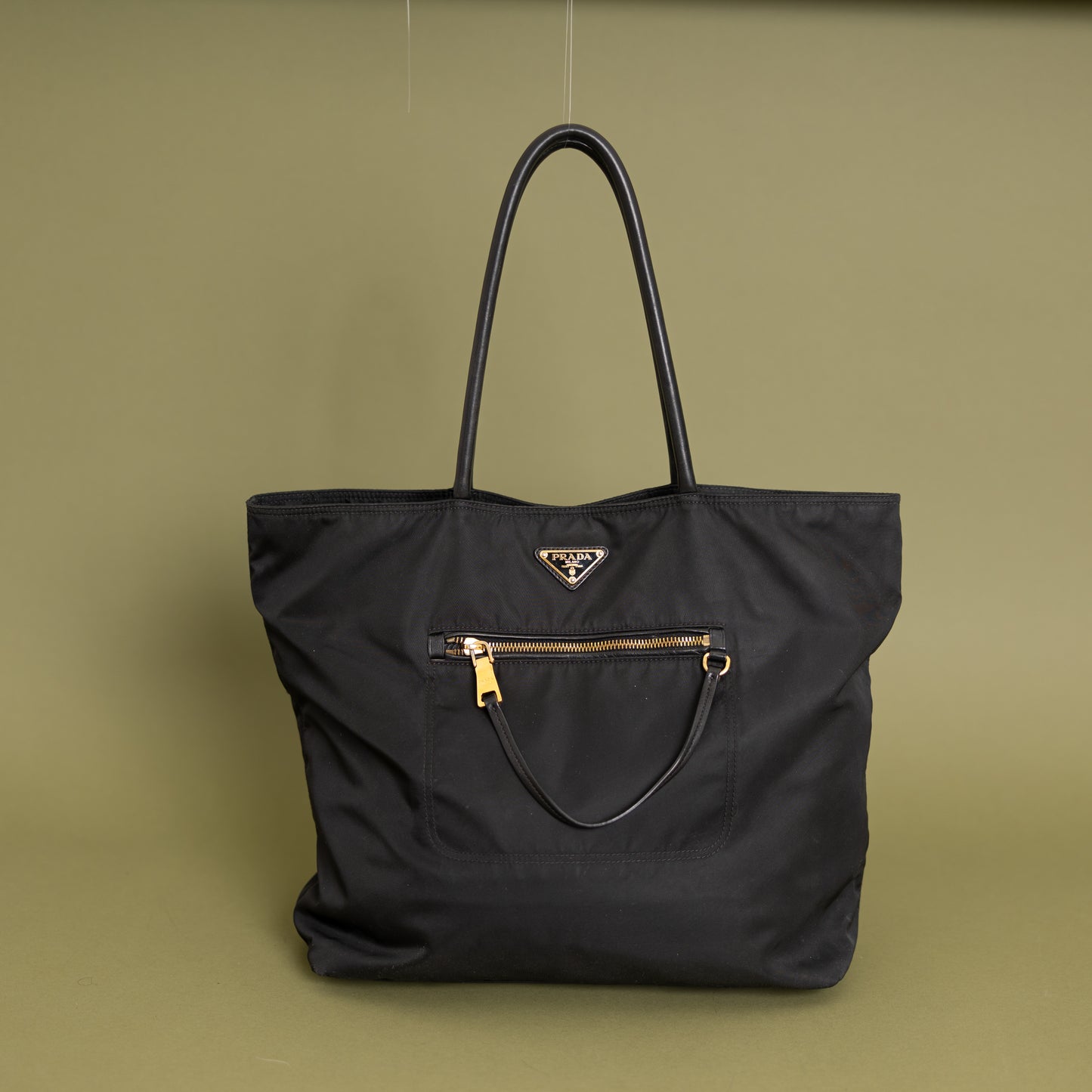 Tessuto Nylon Top Handle, Black 9859