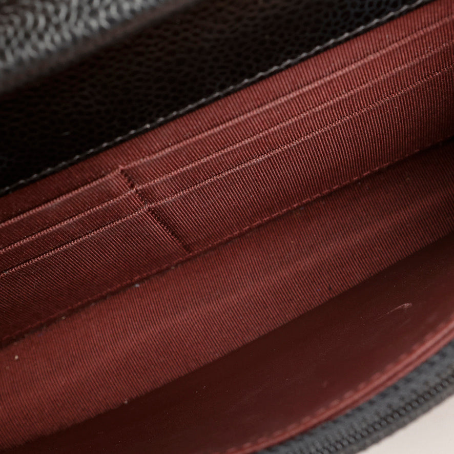 Wallet On Chain, Black Caviar Gold Hardware