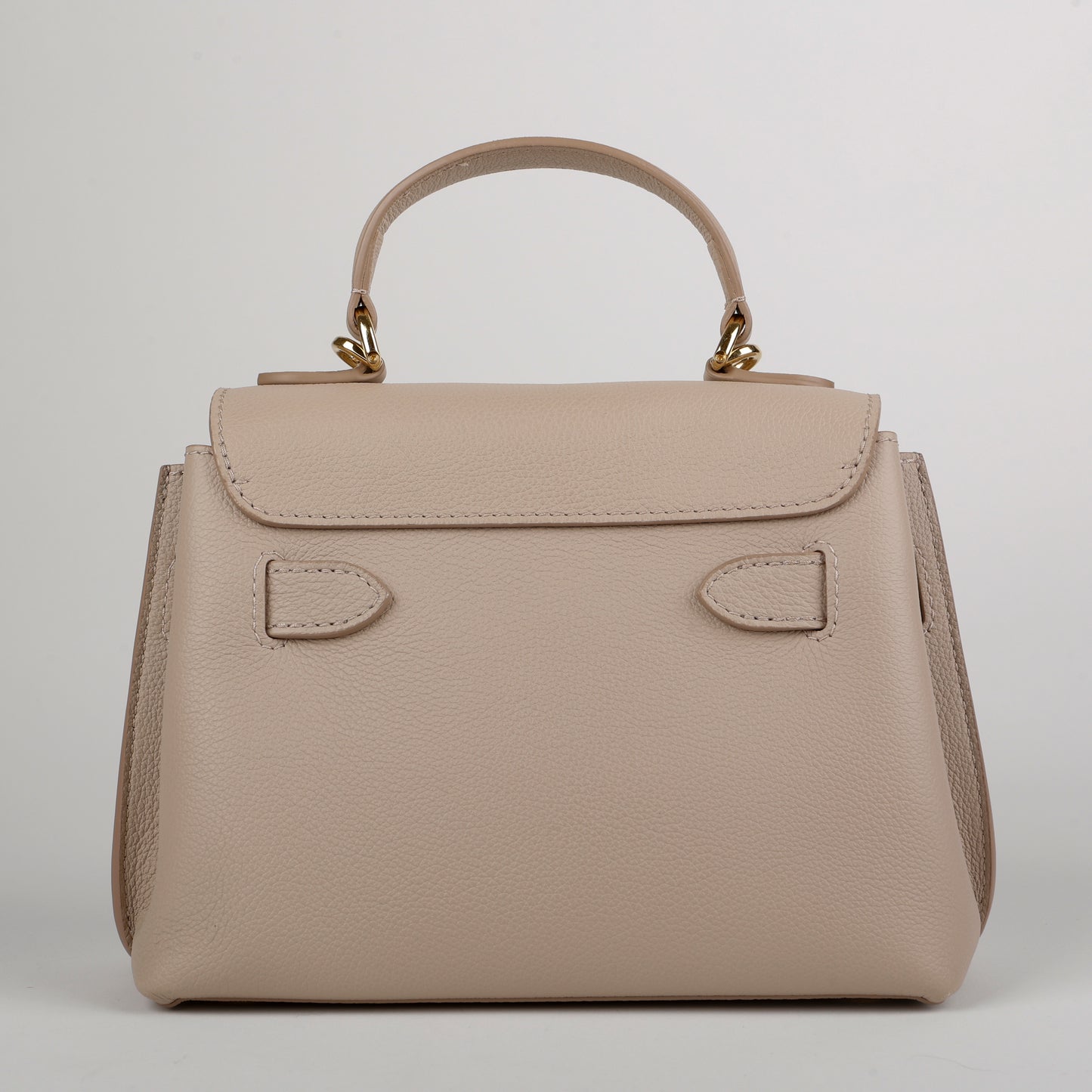 LockMe Ever BB, Greige Grained Calfskin