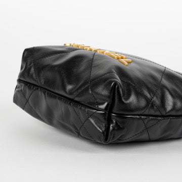 Mini 22, Black Lambskin Gold Hardware 11687