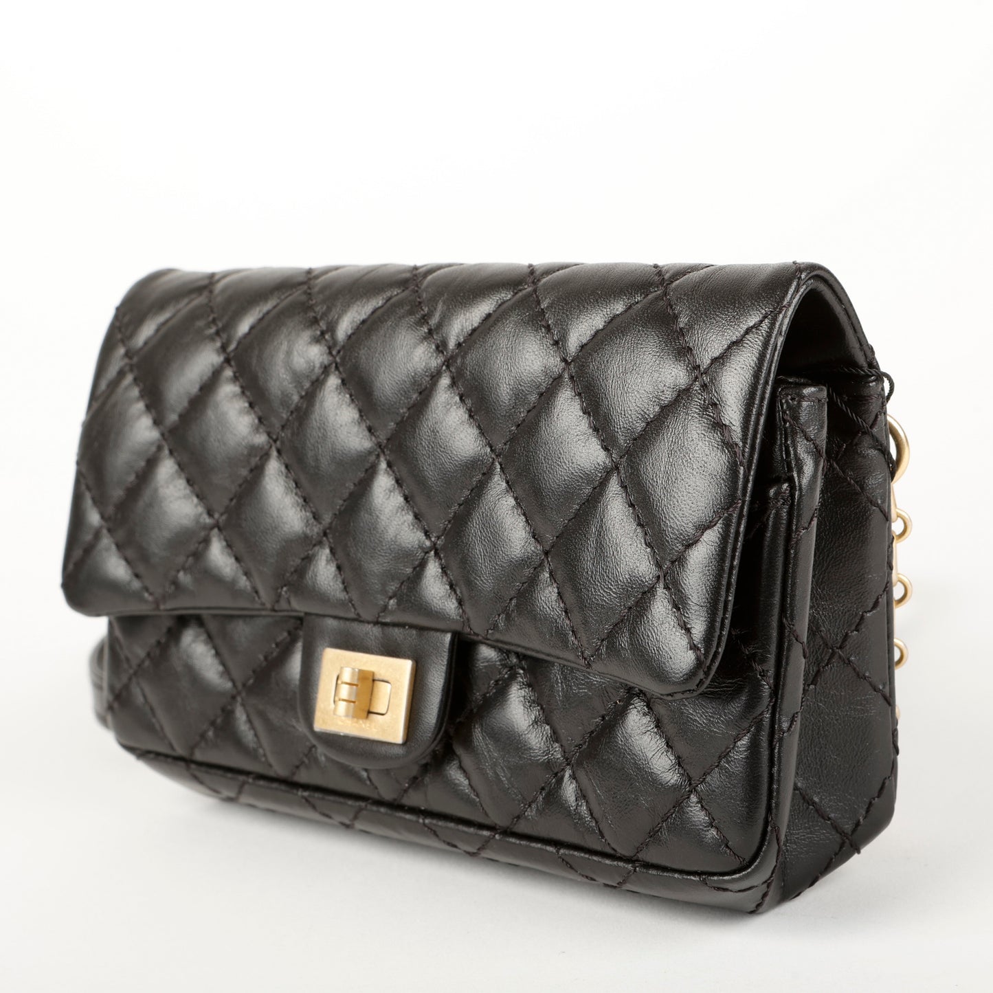 Aged Calfskin 2.55 Reissue Black Belt Bag