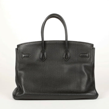 Birkin 35 Black Clemence Palladium Hardware