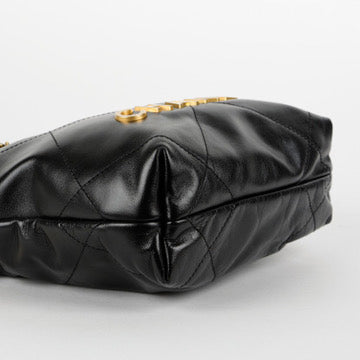 Mini 22, Black Lambskin Gold Hardware 11687