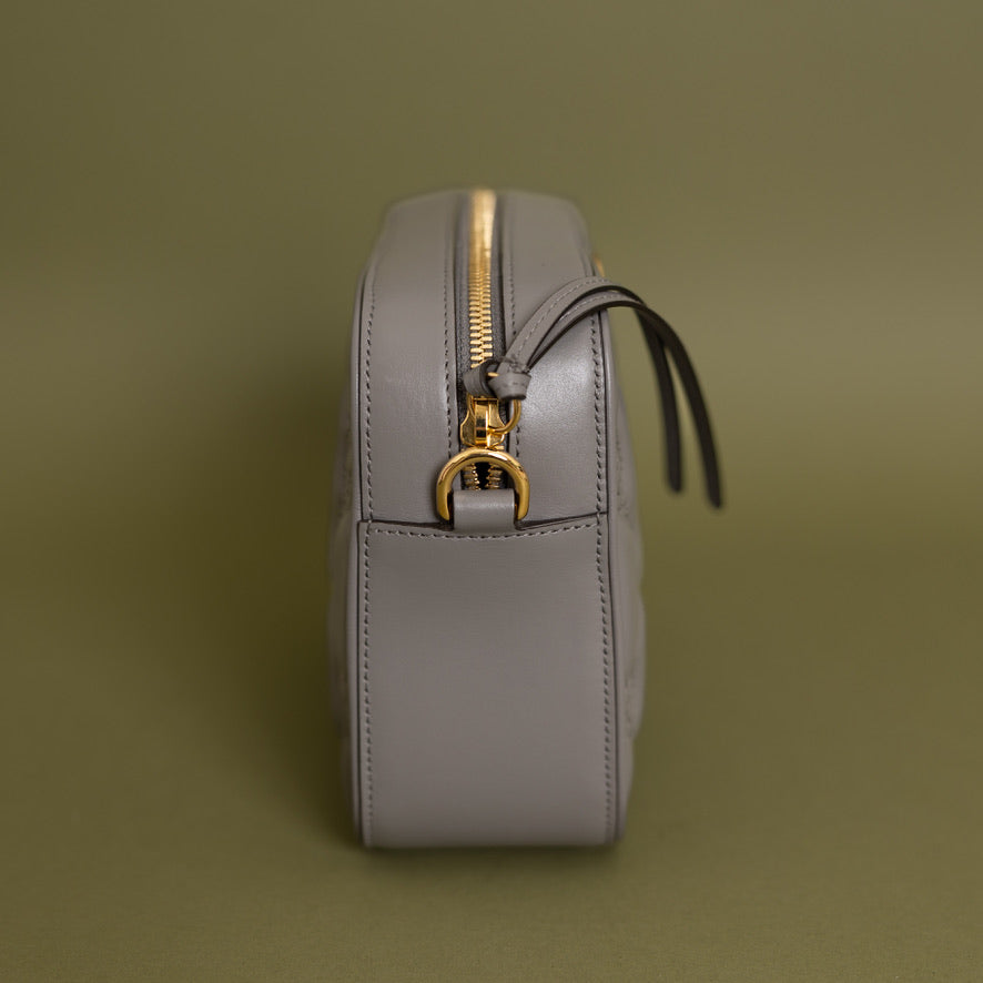 Matelasse Camera Bag, Grey 9710