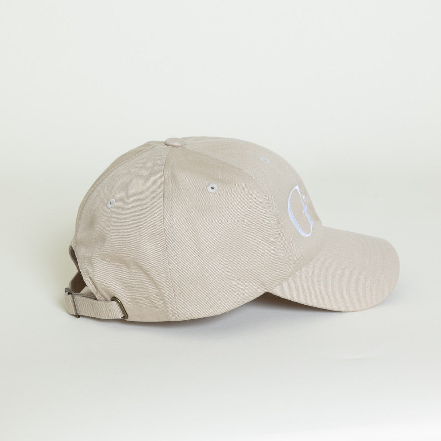 Beige Twill Dad Hat