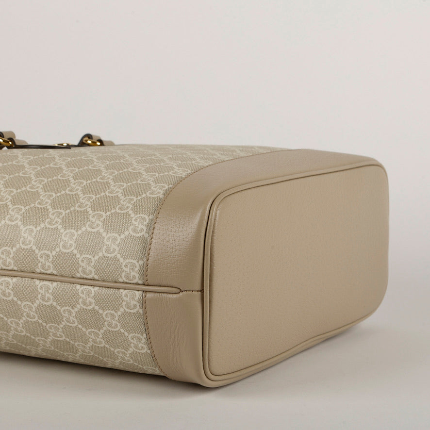 Medium Ophidia Tote, Beige