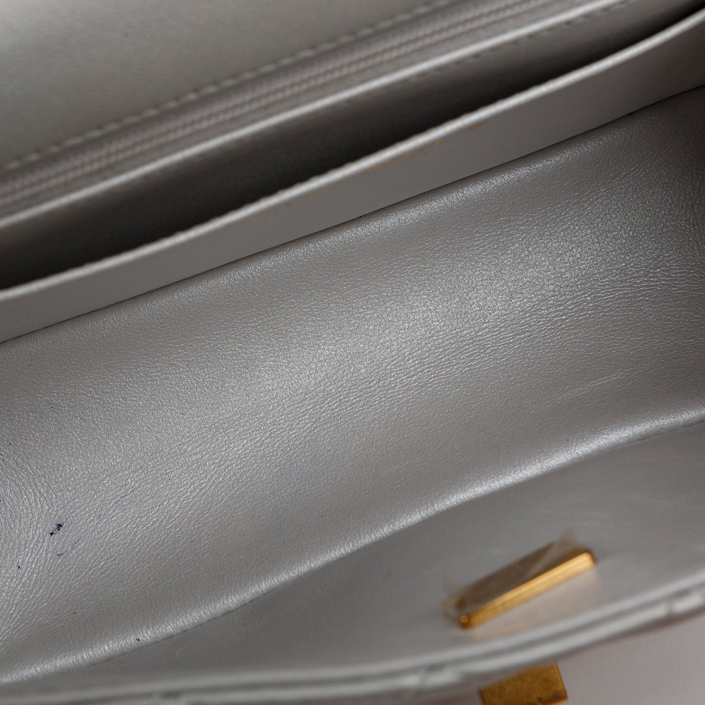 Mini Reissue 2.55 Flap, Silver Aged Calfskin