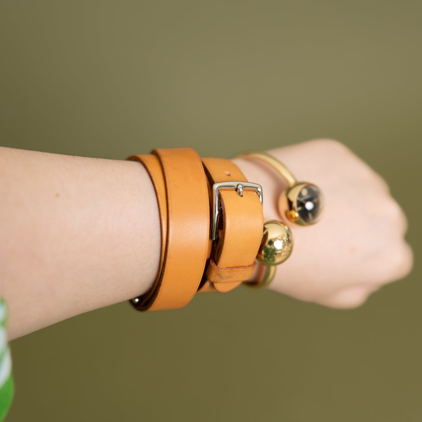 Leather Wrap Bracelet 5939