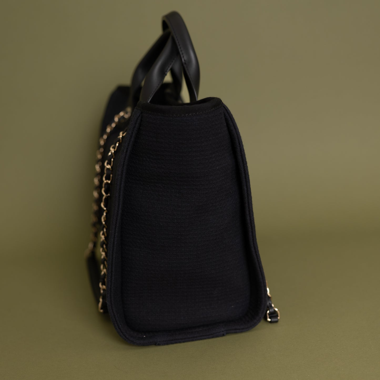 Medium Deauville, Black Canvas 9888