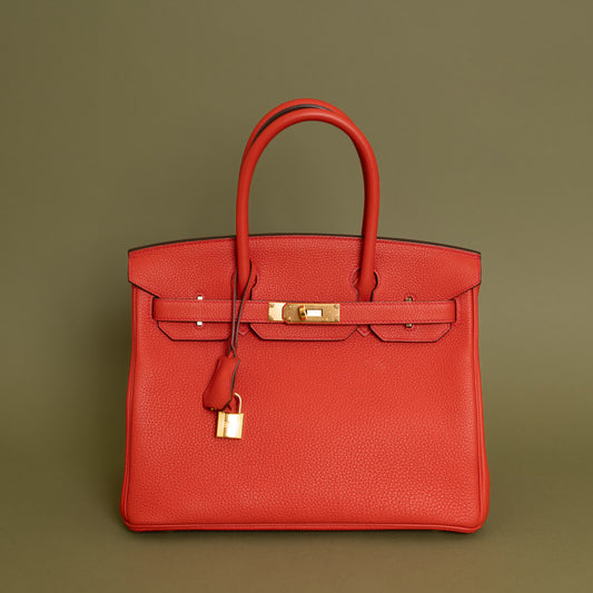 Birkin 30 Geranium Togo 9910
