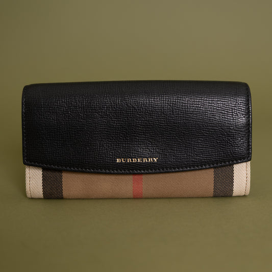 Continental Logo Zippy Wallet, Black 9931