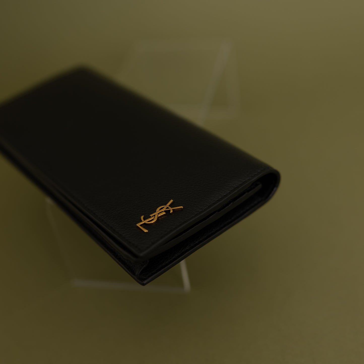 Tiny Cassandra Flat Wallet, Black 9913
