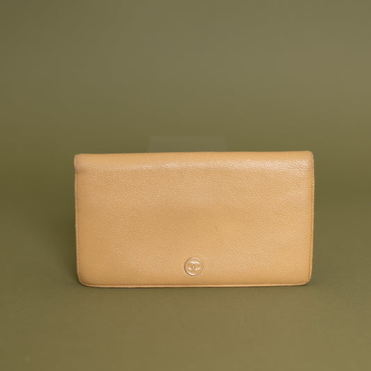Large Long Bi-Fold, Beige 9943