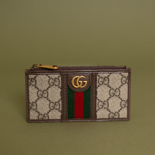 Ophidia Zipped Card Case, Canvas 9945