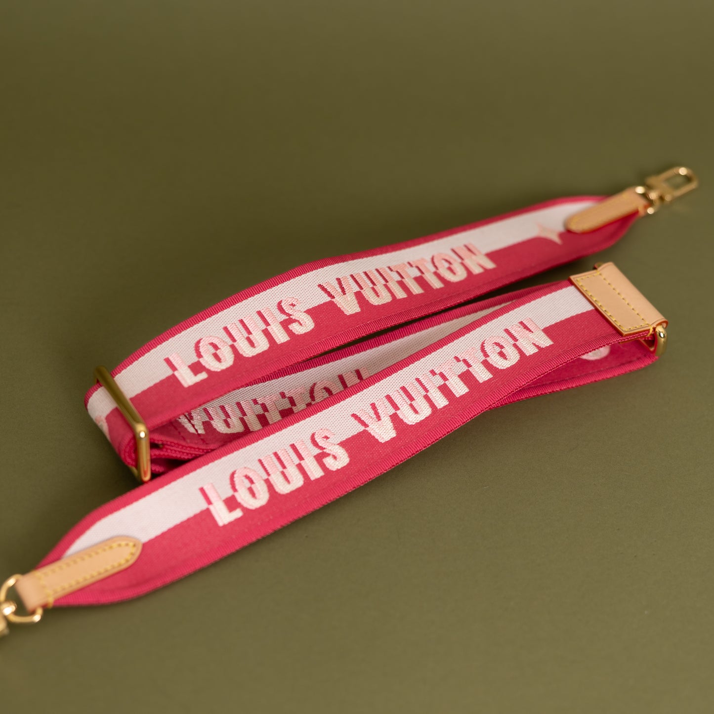 Adjustable Jacquard Strap, Pink 9946