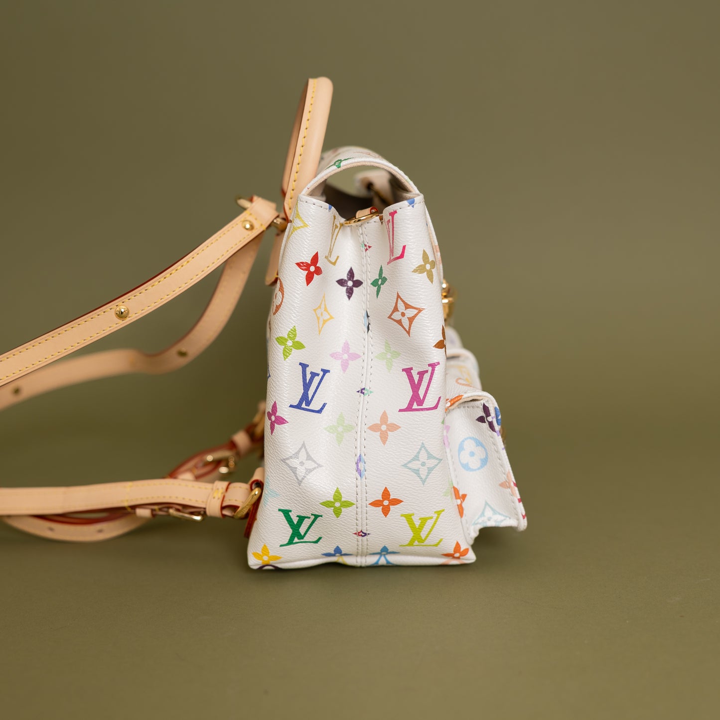 Venice Backpack, White Multicolor 9953