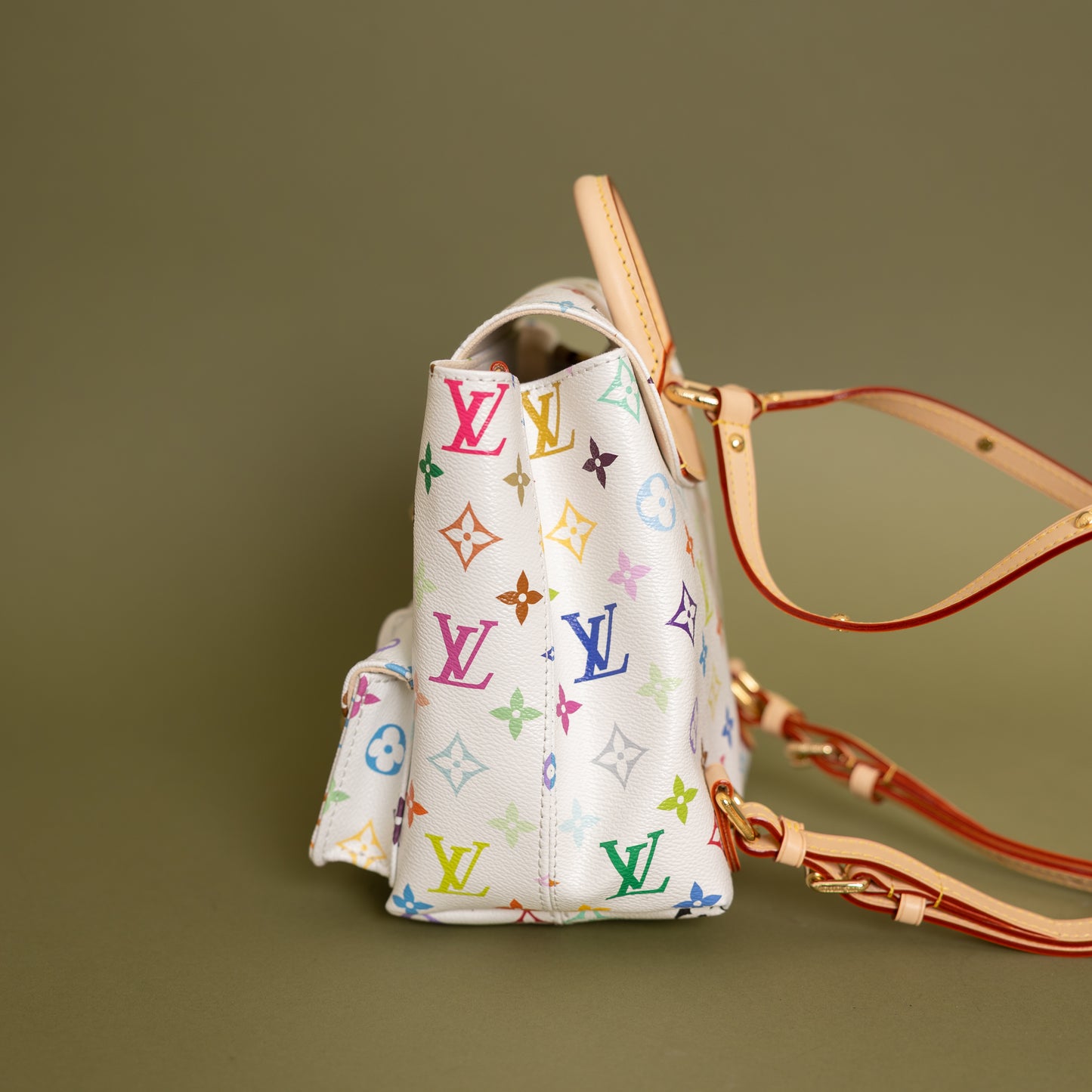 Venice Backpack, White Multicolor 9953