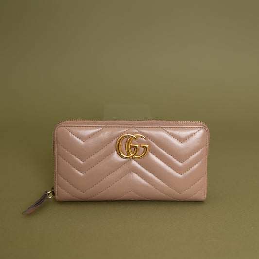 Marmont Continental Wallet, Beige GHW 9964