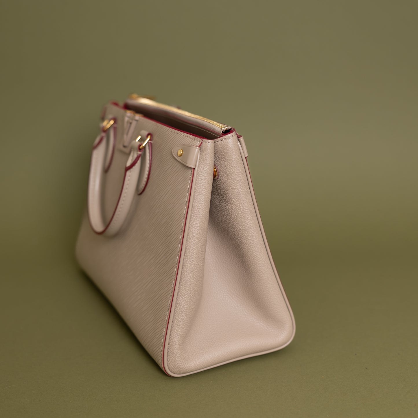 Grenelle Tote MM Galet Grenat Epi 10002