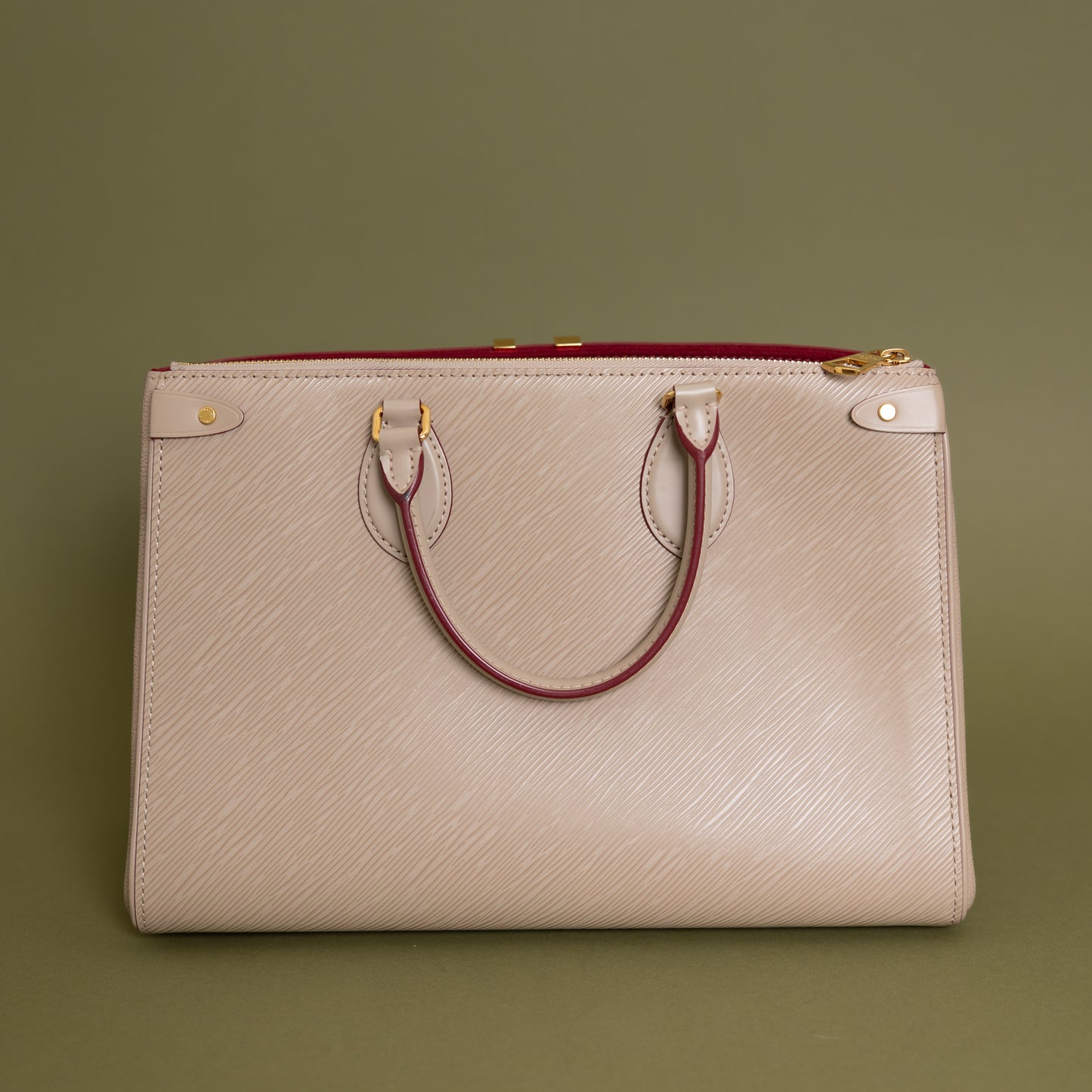 Grenelle Tote MM Galet Grenat Epi 10002