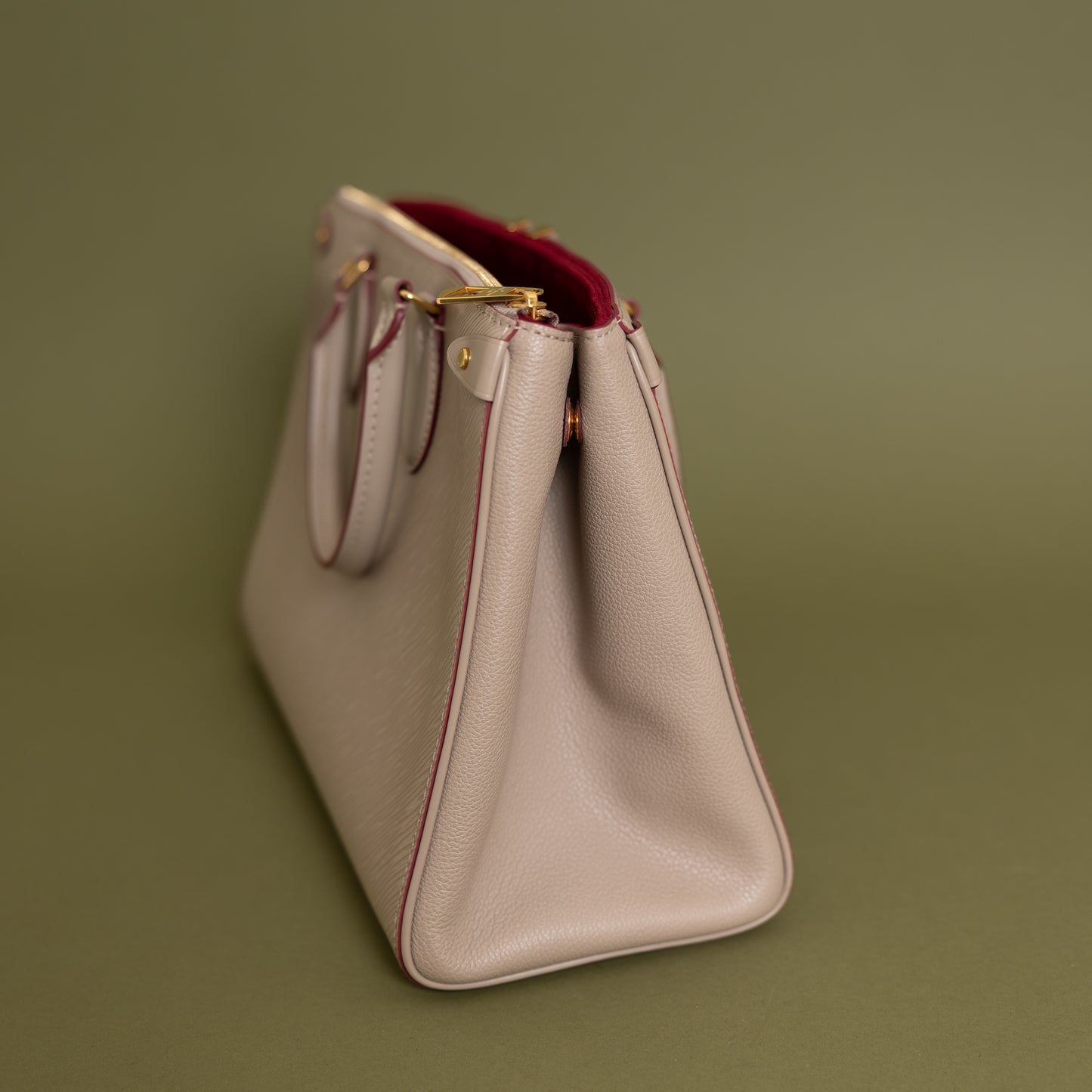 Grenelle Tote MM Galet Grenat Epi 10002
