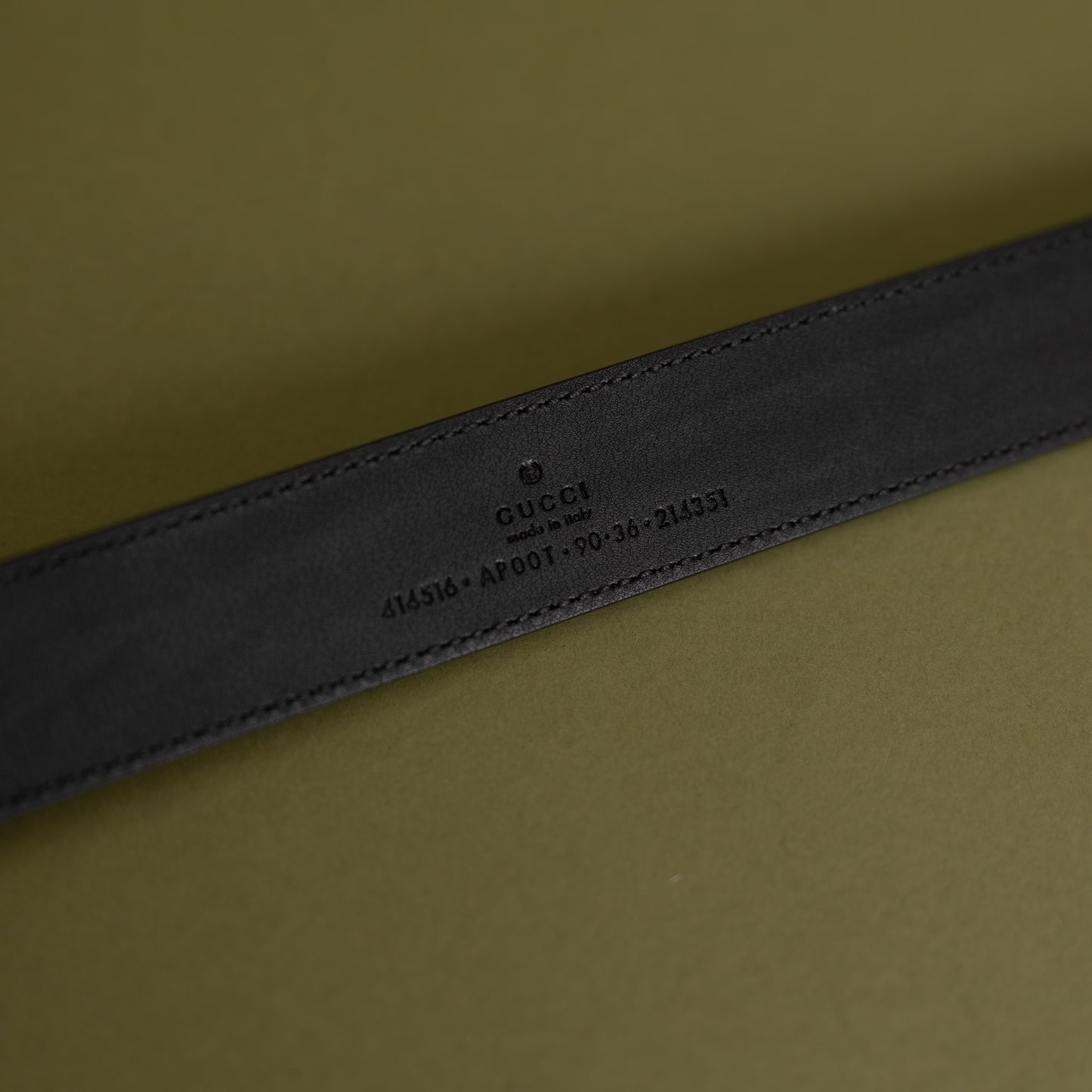 Black GG Belt (Size 90) 9991