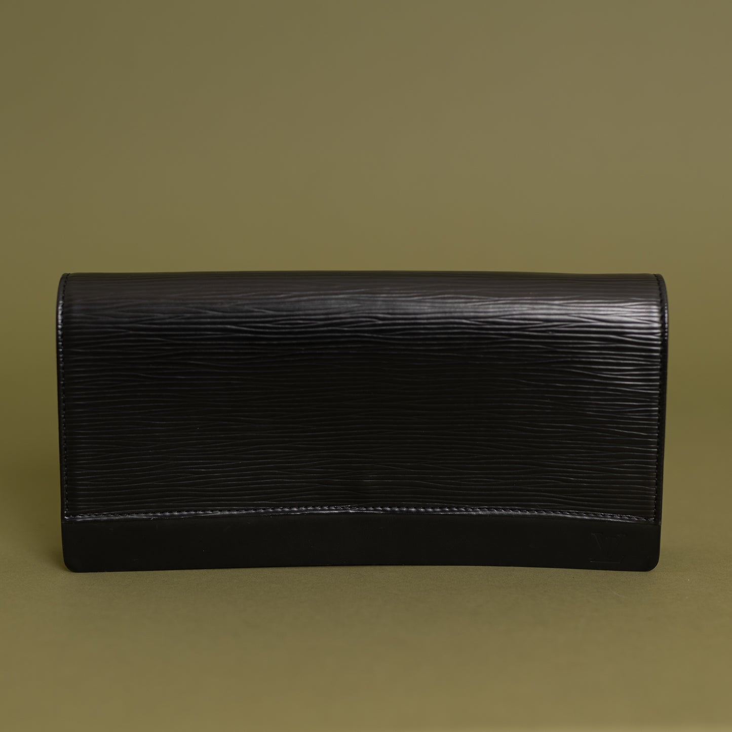 Honfleur Clutch, Black Epi