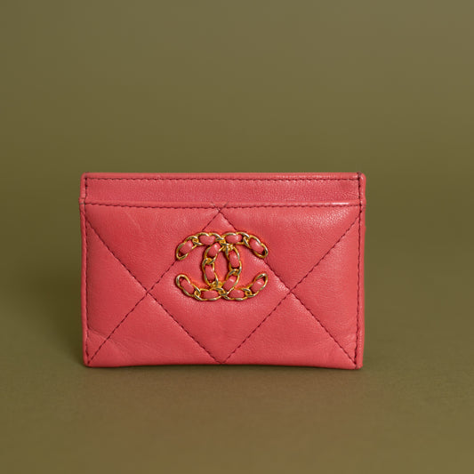19 Card Holder, Pink GHW