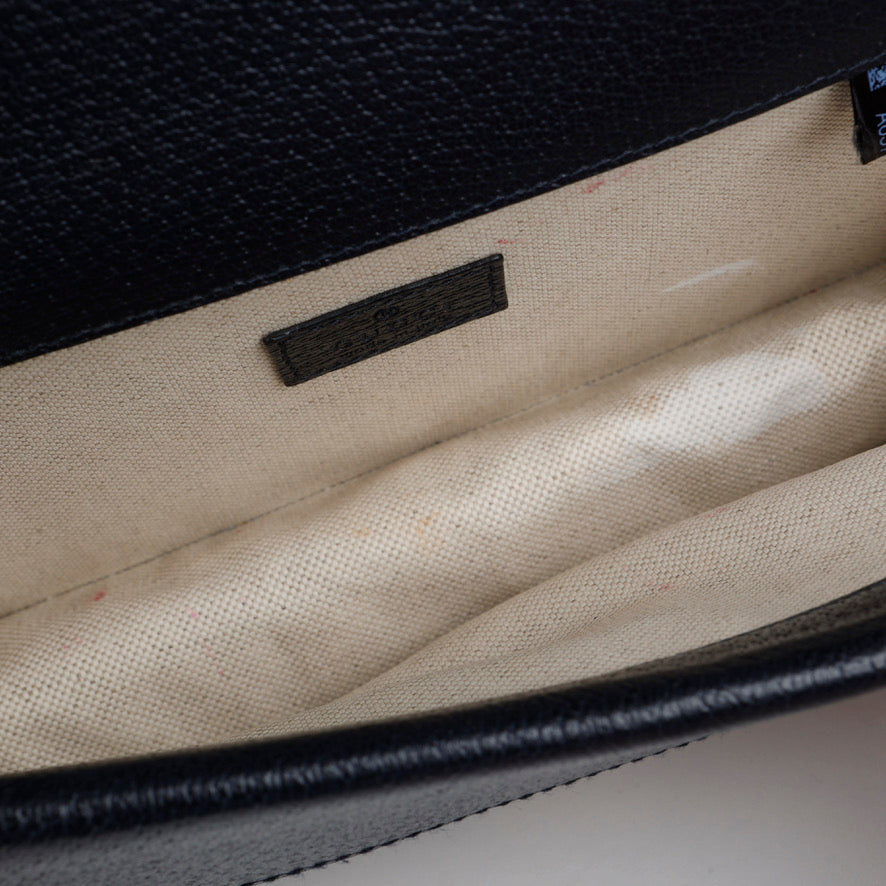 Medium Dionysus Shoulder Bag, Navy Coated Canvas 12031