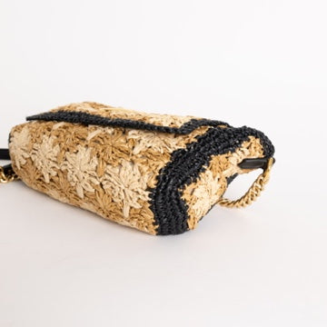 Marmont Flap Bag Woven Raffia