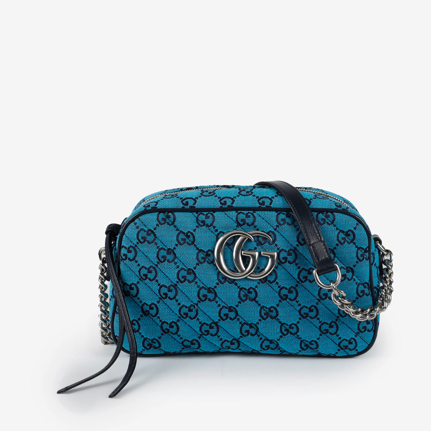 Marmont Crossbody Camera Bag Blue GG