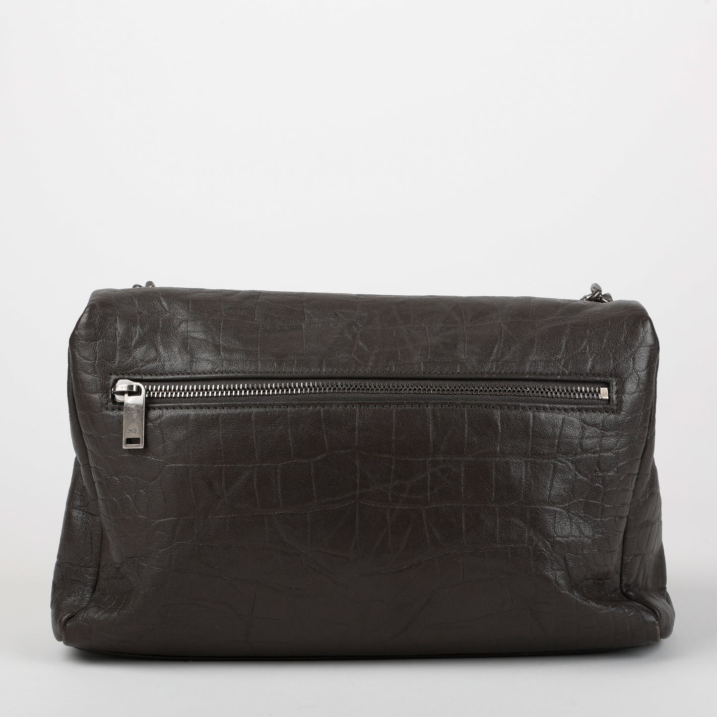 Medium West Hollywood Crossbody Bag, Grey Calfskin