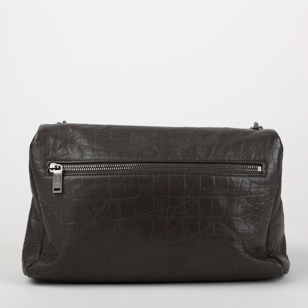 Medium West Hollywood Crossbody Bag, Grey Calfskin