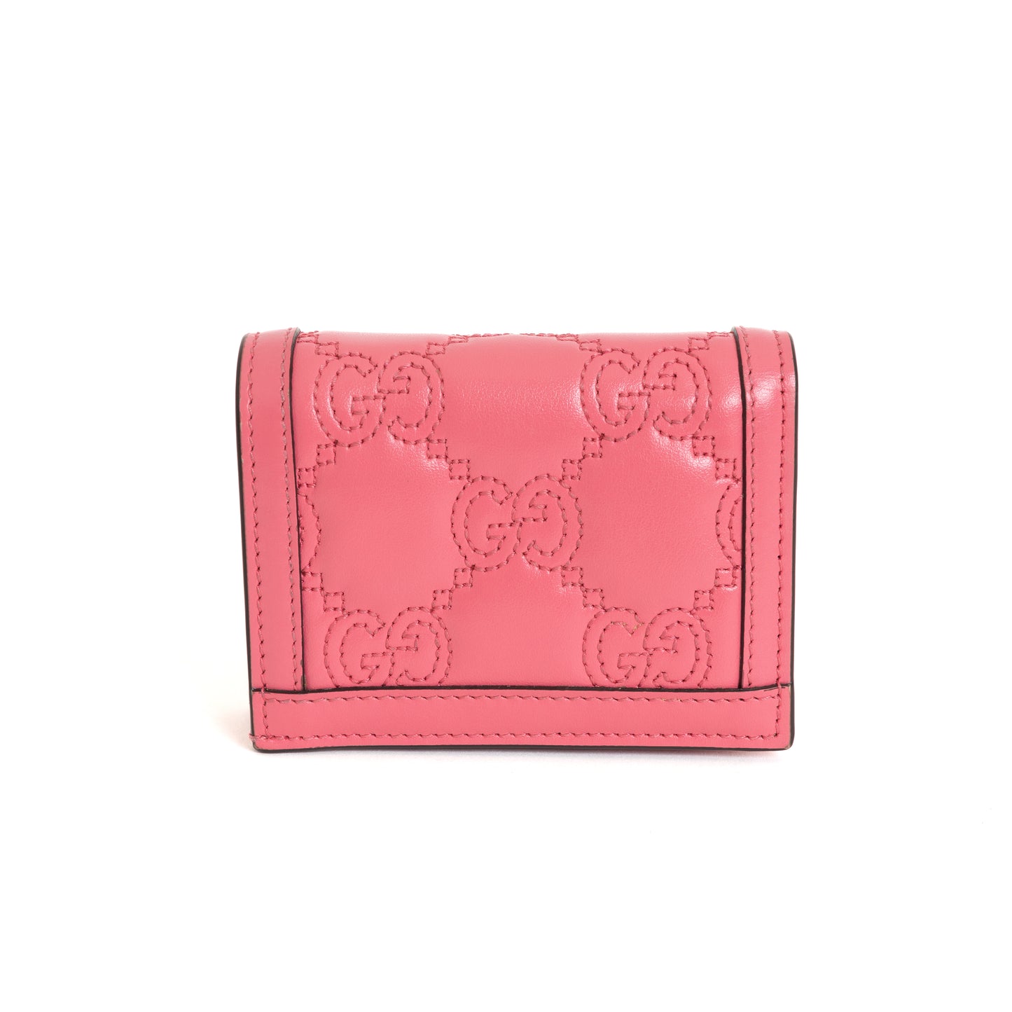 GG Matelasse Card Case Wallet, Rhodamine Pink 7967