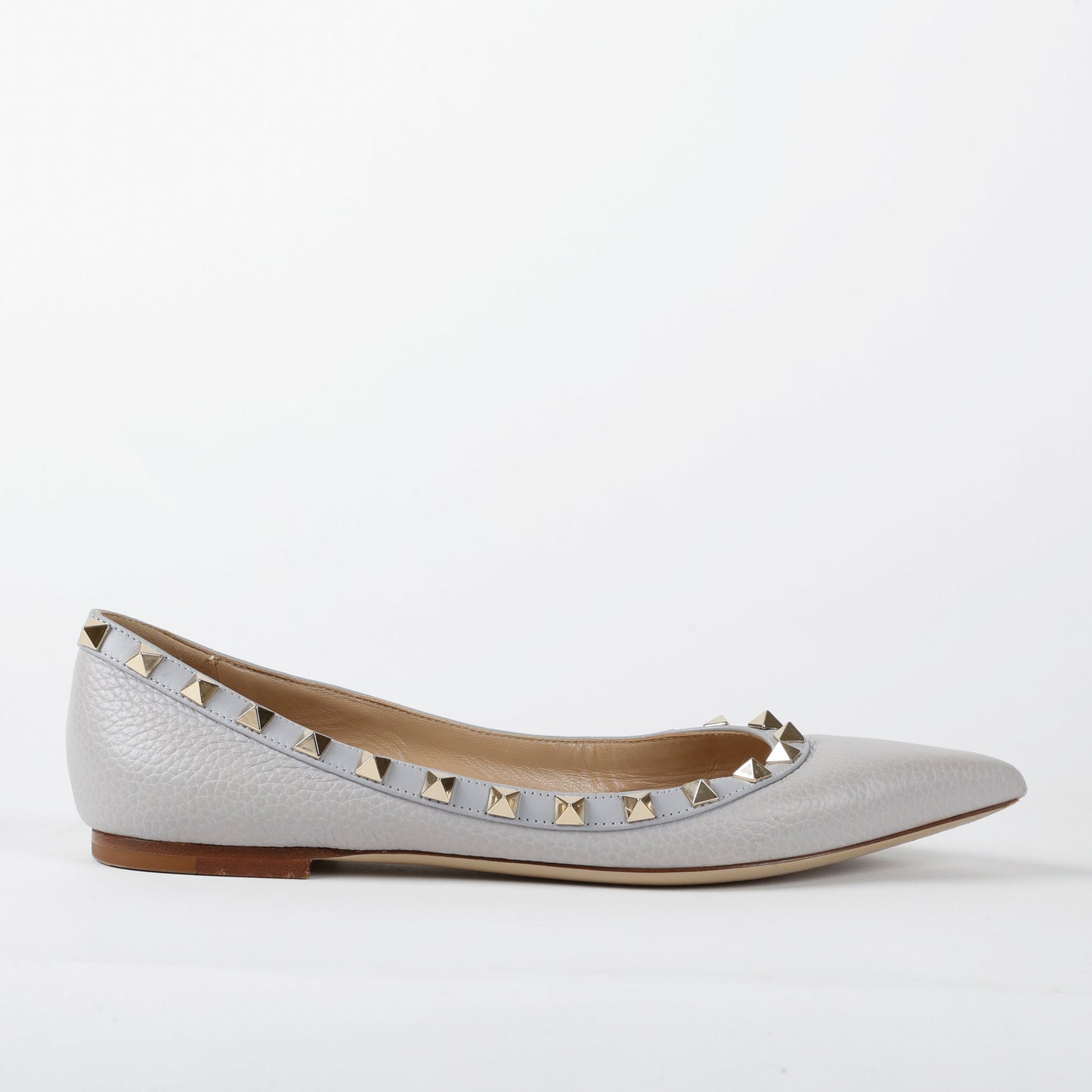 Grey Rockstud Flat