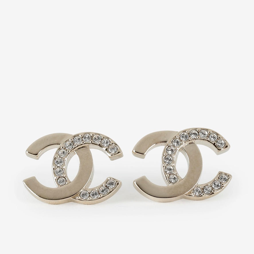 CC Gold Crystal Studs 12028