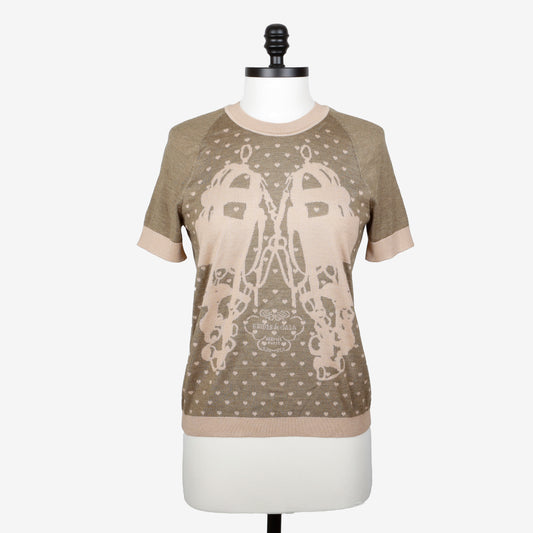 Brides De Gala Short Sleeve Cashmere Sweater
