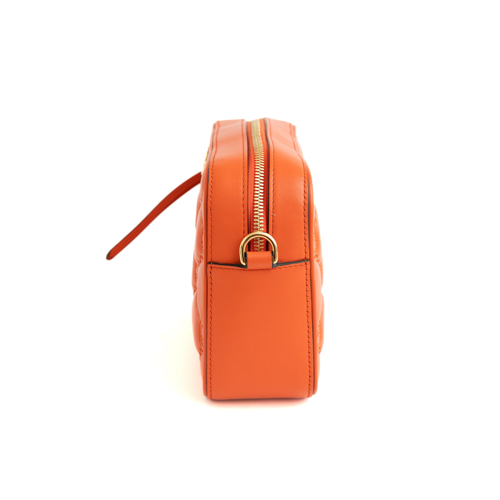 GG Matelasse Small Shoulder Bag, Orange 8327