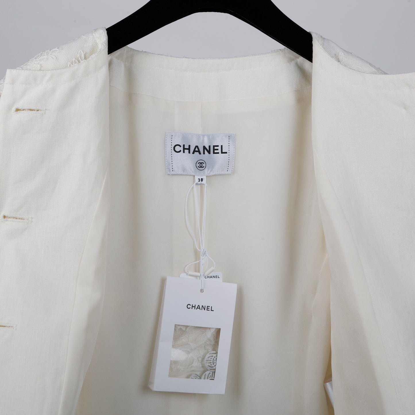20C Cream Lace Jacket | Size 38