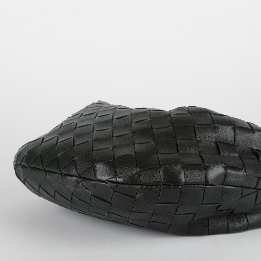 Mini Jodie Nappa Intrecciato Black Lambskin