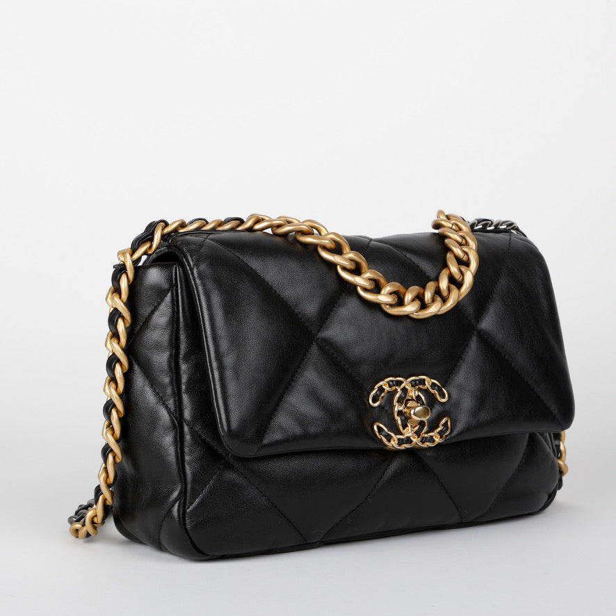 Small 19, Black Lambskin