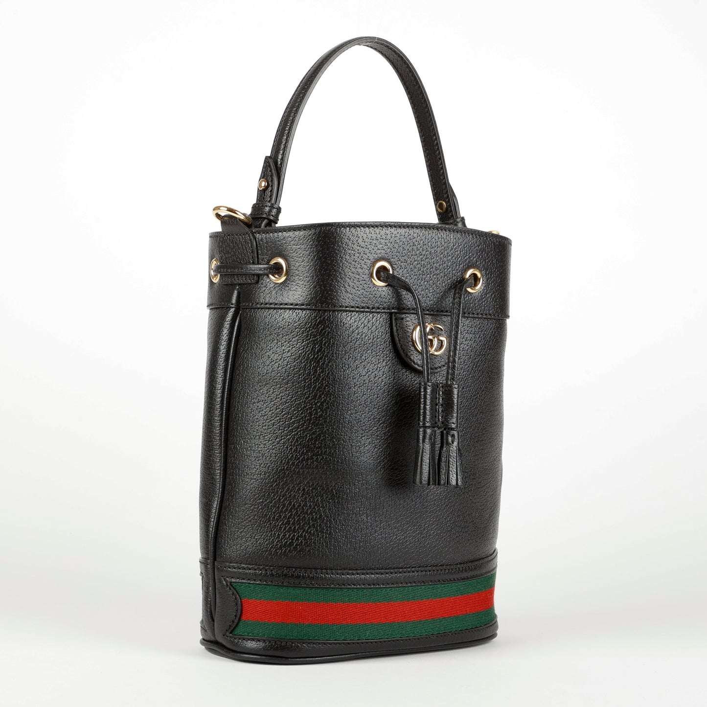 Ophidia Bucket Bag Black Calfskin