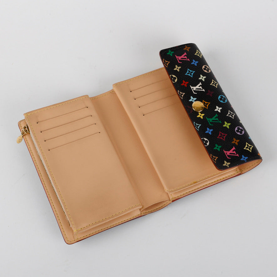 Alexandra Wallet, Black Multicolor